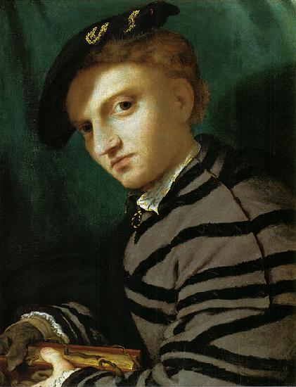 Lorenzo Lotto Portrait of a Young Man With a Book